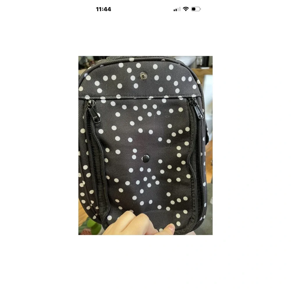 Bang Carsen Fashion Pet Carrier Bag Black White Polka Dot‎ Travel Tote NWT